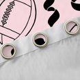 thumbnail image 4 of Feelyou Rugby Football Curtains Pack of 2 (42x84 Each), Pink Bowknot Curtains Blackout, 4 of 6