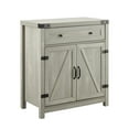 thumbnail image 5 of 30" Farmhouse Barn Door Accent Cabinet in Stone Gray, 5 of 11