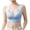 Blue, variant on Women's Nylon,Spandex Yellow chemical fiber underwear Women's U Shaped Back With A Strap Inside No Steel Ring Sports Bottom Underwear Sexy Bra