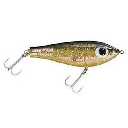 UPC: 0042095427096 | MirrOlure Paul Brown Fat Boy Pro 3 1/2 Rattling Twitchbait Fishing Lure Black Gold & Orange 7/8 oz FB-09