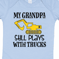 thumbnail image 4 of Inktastic Construction Grandpa Still Plays with Trucks Boys Baby Bodysuit, 4 of 5