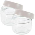 thumbnail image 3 of Airtight Jars With Lids Glass Kitchen Canister For Food Storage Beige 8.00X8.00X7.50CM 2Pcs, 3 of 4