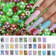 thumbnail image 2 of Nails Art Beads Pearls Charms Flatback Half Round Pearls Beads for Nails Art Decorations Rhinestones, 2 of 8