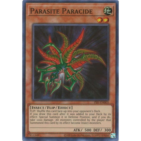 YuGiOh Pharaoh's Servant 25th Anniversary Super Rare Parasite Paracide PSV-EN003