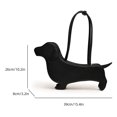 thumbnail image 4 of Moontgen Cartoon Dog Shaped Shoulder Bag Designer Handbag Cute Purse for Women (Black), 4 of 6