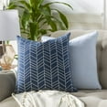 thumbnail image 4 of Lachen Woven Modern Pillow Cover in Dark Blue, Cream, 4 of 4
