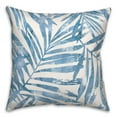 thumbnail image 2 of Creative Products Navy Palm Leaf Pattern 18 x 18 Spun Poly Pillow, 2 of 2