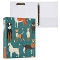 thumbnail image 3 of Cute Dogs Hardcover 3 Ring Binder 1.5 inch Round Rings with Interior Pockets Binders Organizer Office School 2 Pack, 3 of 9
