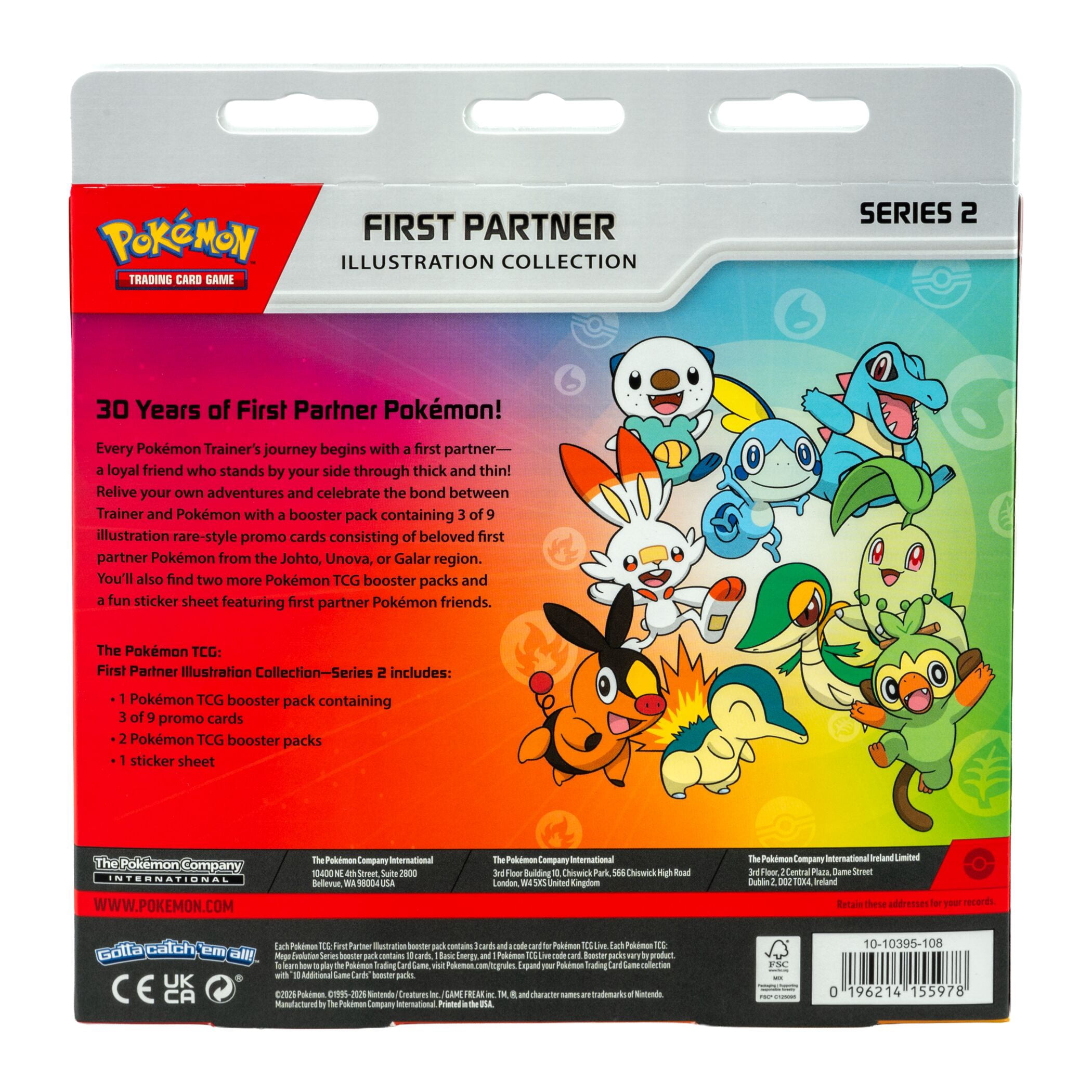 pokemon cards series 2 Pokmon Card TV Animation Checklist Blue Logo 1st Print ENG L016072 style promo cards First Partner Illustration Collection Series