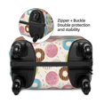 thumbnail image 3 of Haiem Colorful Donuts Luggage Cover Printed Suitcase Covers for Luggage Elastic Washable Suitcase Protector Fits 18-32 Inch Luggage-Large, 3 of 8