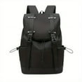 thumbnail image 3 of 1pc Casual Outdoor Backpack Travel Backpack, Men's Commuter Computer Laptop Bag, Large Capacity Student Backpack, Breathable Wear-resistant Backpack, 3 of 5