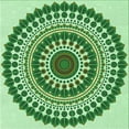 thumbnail image 1 of Ahgly Company Machine Washable Indoor Square Transitional Light Green Area Rugs, 8' Square, 1 of 7
