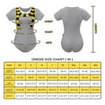 thumbnail image 4 of Littleforbig Cotton Romper Onesie Pajamas Bodysuit - Wizard School Winter Onesie Yellow L, 4 of 7