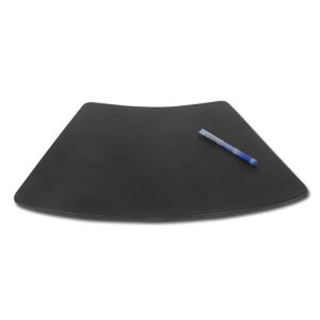 Black Leather 17x14 Conference Table Pad for Round Tables