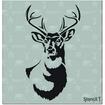 Stencil1 Antlered Deer Stencil Winter Holidays & Christmas Home Decoration - 5.75"X6"