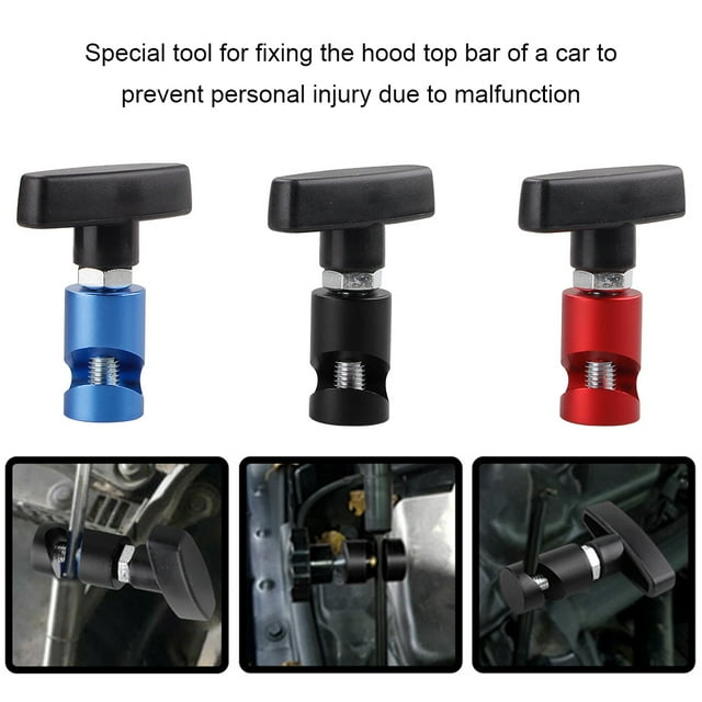 Baohd Tige de Levage en Alliage d'Aluminium pour Moteur Auto, Pince Rotative Portable Réglable Détachable Réutilisable Universelle Bleue 1Ensemble