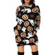 thumbnail image 1 of Sudadera con Capucha Yuyangstore Vestido de Sudadera Colorido Negro Naranja XXXL, 1 of 4