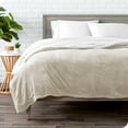 thumbnail image 2 of Bare Home Plush Sherpa Bed Blanket - Fluffy & Soft - Reversible - Lightweight - King, Oyster, 2 of 7