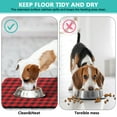 thumbnail image 4 of Pet Feeding Mat with Colorful Checkered Design, Durable Waterproof Dog Food Mat, Absorbent, Non-Slip, Quick Dry, Washable Mat Featuring Striped and Checkered Fusion Pattern, 4 of 7