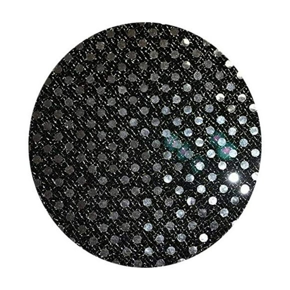 New Star Fabrics Small Dot Confetti Sequin Fabric by The Yard – 36 Inches Wide - Perfect for Costumes, Crafts, Apparel, and Decor (Black/Silver)