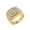 Gold, variant on PAURO Men's Stainless Steel Hip Hop Luxury Full Of Diamonds Exaggerated Ring Silver Size 10