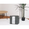 thumbnail image 7 of Unique Bargains 1 Pack Clothes Storage Bags Moving Bags Grey 19.5*19.5*14in, 7 of 7