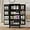 Black-re2door-51.18h, variant on 61.02”H Metal Pantry Storage Cabinet, Kitchen Storage Cabinets with Adjustable Feet and Shelves, Pantry Cabinet for Kitchen, Living Room, Laundry Room and Dinning Room