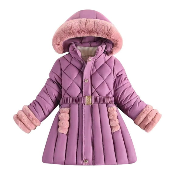 Boys Girls Winter Coats Girls Parka Winter Coat Boys Girls Down Puffer Jacket Windproof Snowsuit Overcoat Zipper Coat Outwear