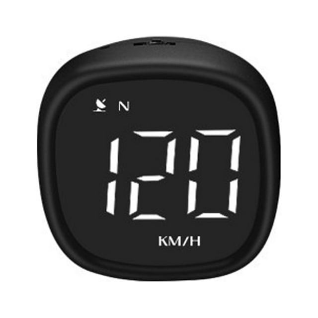 Mistaha Car Motorcycle Universal HUD Head-Up Display with GPS Speedometer, Clock, Electronic Compass, MPH/KMH Switch, Over-speed Alarm & Fatigue Driving Reminder - White Light Version