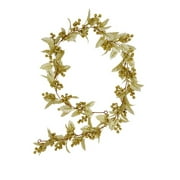 Doqcey Christmas Garland, 5.7ft Artificial Berry Garland with Holly Leaf