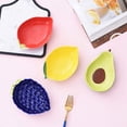 thumbnail image 4 of Ksopiavobs Ceramic Appetizer Plate Lemon Plate Dessert Plate Salad Pasta Bowls Food Serving Tray for Fruit Cheese Dessert Snack, 4 of 7