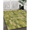 thumbnail image 2 of Ahgly Company Indoor Rectangle Patterned Dark Yellow Green Area Rugs, 4' x 6', 2 of 6
