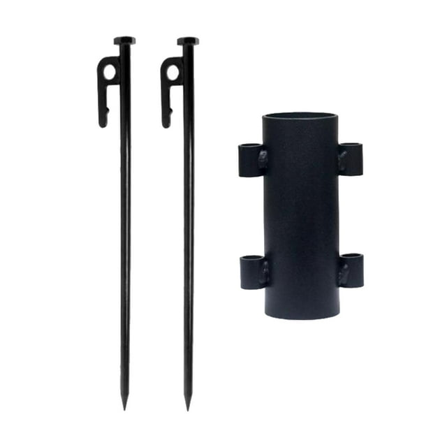 koolsoo Support de Mât d'Auvent Portable Coupe-Vent en Bâche Renforcée Fixateur de Mât Auvent 30CM