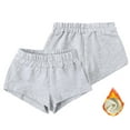 thumbnail image 3 of LYMAYTER Kids Unisex Fleece Outfit 2PCS Toddler Warm Solid Color Long Sleeve T-Shirt Tops + Jogging Shorts Set for 1-14 Y, 3 of 9