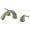 Nickel, variant on Kingston Brass KC364 Magellan Two-Handle Deck Mount Roman Tub Faucet, Polished Chrome/Polished Brass