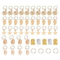 thumbnail image 1 of MasteelfCA 80pcs Hair Braid Jewelry Multiple Pendants Soild Cuffs Leave Snowflake Shell Star Hair Decorations, 1 of 7