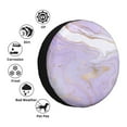thumbnail image 5 of Easygdp Lavender Glitter Foil Stripes Wheel Sun Guard, Spare Tire Cover,Universal Trailer Suv Truck Camper Travel,Easy To Install And Remove -17 Inch, 5 of 9