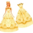 thumbnail image 2 of A-Waroom 8 PCS 12 inch Doll Dress Wedding Dress Trailing Skirt Evening Dress Princess Clothes, 2 of 8
