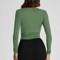 thumbnail image 7 of ATENAR Womens Tops,Tops for Women,Soft,Stretch Fabric,Warm,Comfort Fit,Army Green,XXL(US:12), 7 of 7