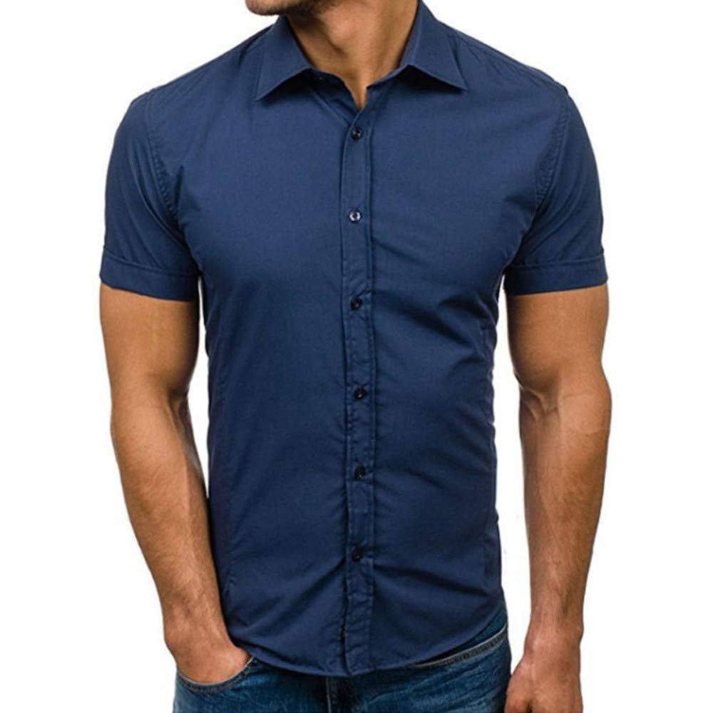 mens short sleeve slim fit shirts