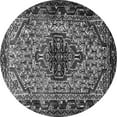 thumbnail image 1 of Ahgly Company Indoor Round Persian Gray Traditional Area Rugs, 5' Round, 1 of 1