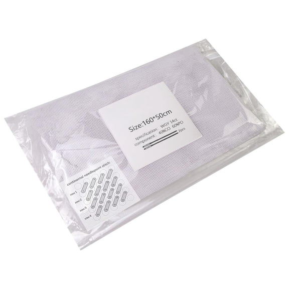YIGSECU 14CT Needlepoint Canvas Mesh Practical Mesh Sheets Needle Point Canvas