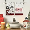 thumbnail image 2 of Sm:)e Black Red Buffalo Plaid Snowman Xmas Trees Christmas Kitchen Dish Towels 18 x 26 Inch Set of 4, 2 of 6
