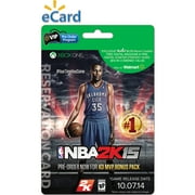 NBA 2K15 Xbox One (E-mail Delivery) Wal-Mart Exclusive Bonus* $4.99 VUDU Movie Credits