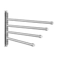 thumbnail image 3 of KES Swivel Towel Bar Swing Out 4 Arm Towel Rack Brushed Stainless Steel Wall Mount, 3 of 10