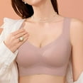 thumbnail image 3 of HVOBTTY Push Up Bra, Bras for Women Plus Size, Women's Seamless Bra Women's Lifting Sagging Bra Gathered Without Steel Rings Sleep Bra Pink, XL, 3 of 5
