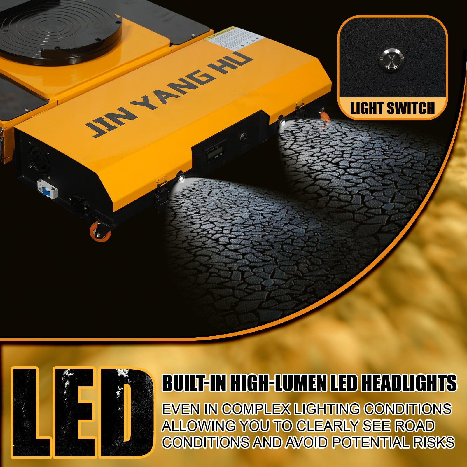 Electric Machinery Skates Dolly, 360° Mobile Mechanical Transporters, Machine Skates Dolly with 2pcs Straight Auxiliary Wheels Skates (20t - with a Pair of Auxiliary Wheels)