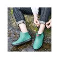 thumbnail image 4 of Woobling Men Kitchen Shoes Slip On Chef Shoe Round Toe Mules Resistant Clogs Comfort Lace Up Green 7, 4 of 6
