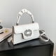 thumbnail image 2 of Qarigey Bolso de mano de PU Cute Street para mujer con correa extraíble para bolsos de mano versátiles de cuero de PU Bolsas de mensajero y de hombro Blanco, 2 of 6