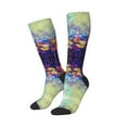 thumbnail image 2 of Fotbe Spring Flower Seasonal print Women's Men's Novelty Crew Socks Cotton Socks Knee High Socks for Walking,Running,Nurses,Pregnancy, 2 of 9